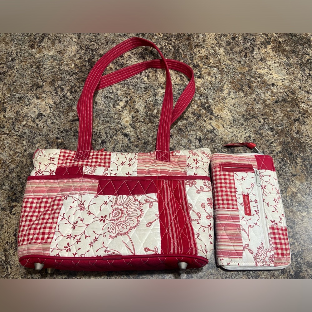 Elegant Patchwork Tote Bag Set - image 1